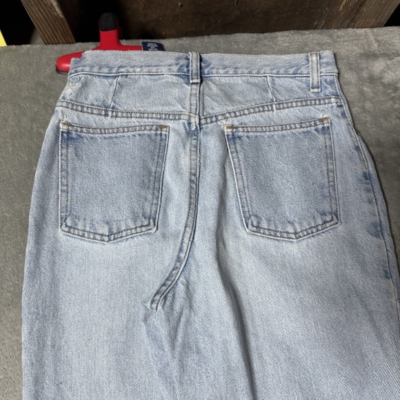 VTG 90s GAP Womens Lightwash Slim Tapered Jeans Size 5/6 Embroidered - Picture 7 of 14